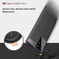 Калъф за Samsung Galaxy Note 20 Ultra / Note 20 Ultra 5G - Carbon Silicone - Черен
