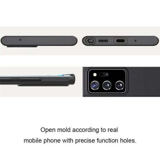 Калъф за Samsung Galaxy Note 20 Ultra / Note 20 Ultra 5G - Nillkin - Super Frosted Shield - Черен