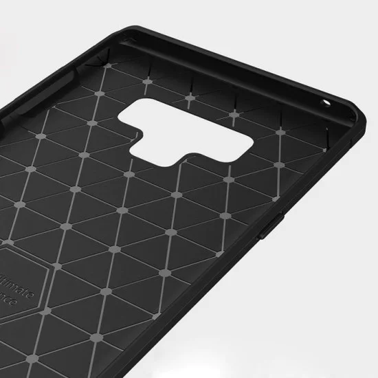 Калъф за Samsung Galaxy Note 9 - Carbon Silicone - Черен