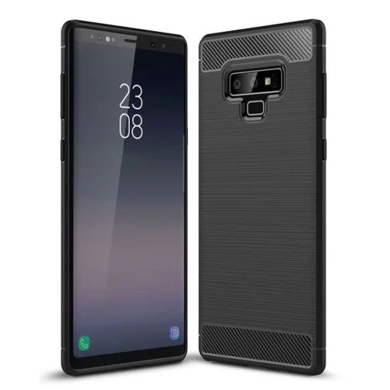 Калъф за Samsung Galaxy Note 9 - Carbon Silicone - Черен