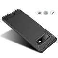 Калъф за Samsung Galaxy S10 - Carbon Silicone - Черен