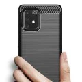 Калъф за Samsung Galaxy S10 Lite - Carbon Silicone - Черен