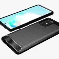 Калъф за Samsung Galaxy S10 Lite - Carbon Silicone - Черен