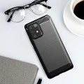 Калъф за Samsung Galaxy S10 Lite - Carbon Silicone - Черен