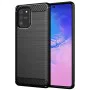 Калъф за Samsung Galaxy S10 Lite - Carbon Silicone - Черен