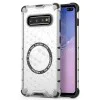 Калъф за Samsung Galaxy S10 Plus - Techsuit - HoneyComb Shield MagSafe - Бял