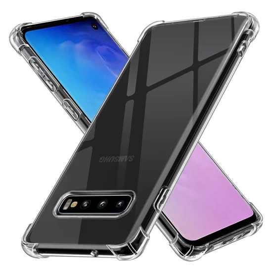 Калъф за Samsung Galaxy S10 - Удароустойчив прозрачен силикон - Прозрачен