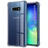 Калъф за Samsung Galaxy S10e - Techsuit - Удароустойчив Clear Silicone - Опушено Черен