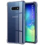 Калъф за Samsung Galaxy S10e - Techsuit - Удароустойчив Clear Silicone - Опушено Черен