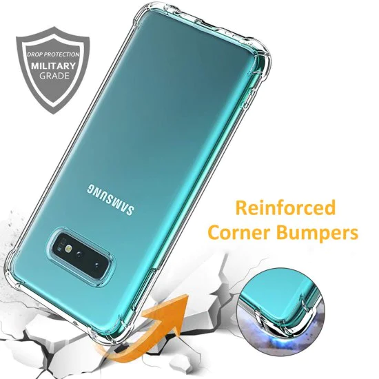 Калъф за Samsung Galaxy S10e - Удароустойчив Прозрачен Силиконов - Прозрачен