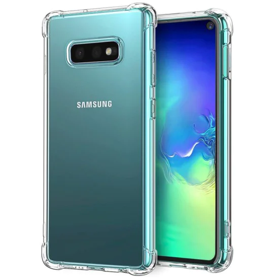Калъф за Samsung Galaxy S10e - Удароустойчив Прозрачен Силиконов - Прозрачен