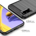Калъф за Samsung Galaxy S20 4G / S20 5G - Carbon Silicone - Черен