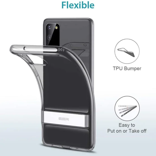 Калъф за Samsung Galaxy S20 4G / S20 5G - ESR Air Shield Boost Kickstand - Прозрачен