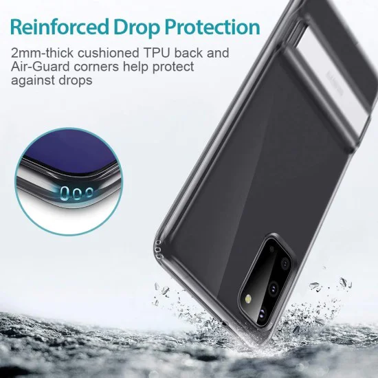 Калъф за Samsung Galaxy S20 4G / S20 5G - ESR Air Shield Boost Kickstand - Прозрачен