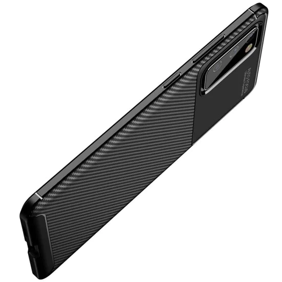 Калъф за Samsung Galaxy S20 FE / S20 FE 5G - CarbonFiber - Черен