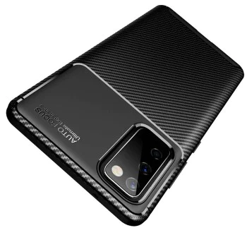 Калъф за Samsung Galaxy S20 FE / S20 FE 5G - CarbonFiber - Черен