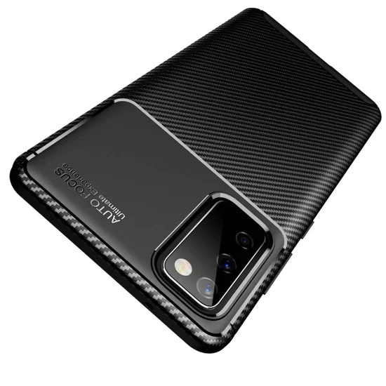 Калъф за Samsung Galaxy S20 FE / S20 FE 5G - CarbonFiber - Черен