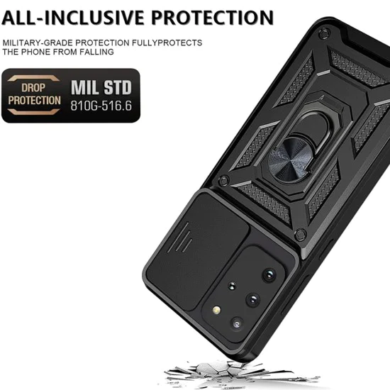 Калъф за Samsung Galaxy S20 Plus 4G / S20 Plus 5G - CamShield Series - Черен