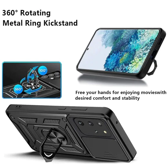 Калъф за Samsung Galaxy S20 Plus 4G / S20 Plus 5G - CamShield Series - Черен