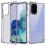 Калъф за Samsung Galaxy S20 Plus 4G / S20 Plus 5G - Techsuit - Удароустойчив Clear Silicone - Опушено Черен