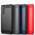 Калъф за Samsung Galaxy S21 5G - Carbon Silicone - Черен