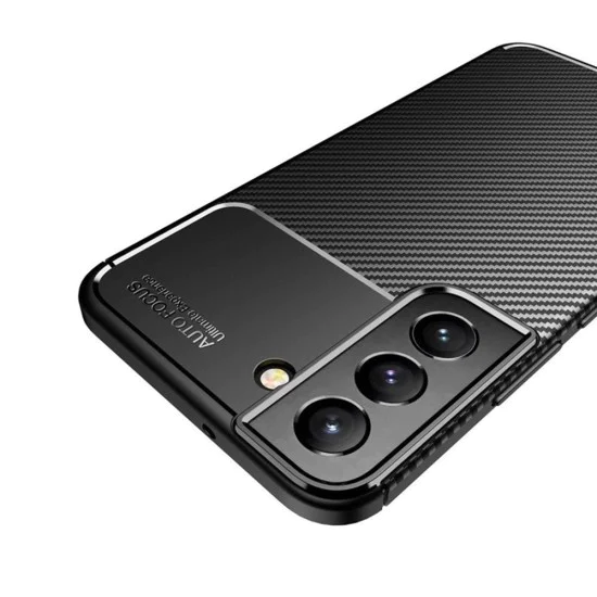 Калъф за Samsung Galaxy S21 5G - CarbonFiber - Черен
