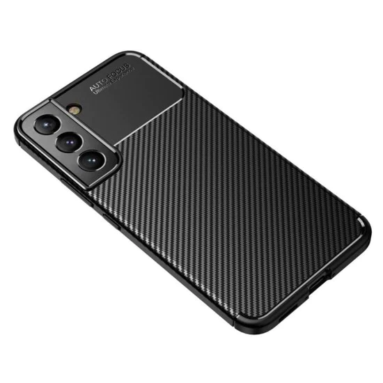 Калъф за Samsung Galaxy S21 5G - CarbonFiber - Черен