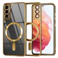 Калъф за Samsung Galaxy S21 5G - Luxury Crystal MagSafe - Златен