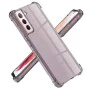 Калъф за Samsung Galaxy S21 5G - Techsuit - Удароустойчив Clear Silicone - Опушено Черен