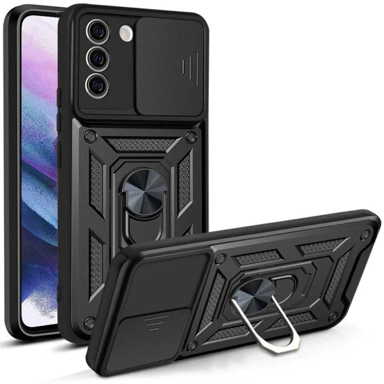 Калъф за Samsung Galaxy S21 FE 5G - CamShield Series - черен