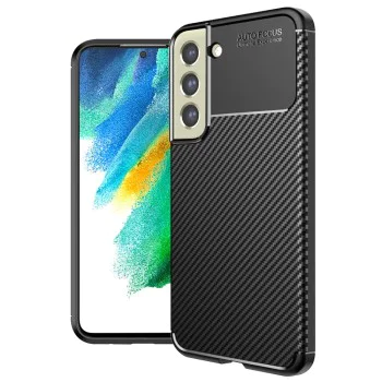 Калъф за Samsung Galaxy S21 FE 5G - CarbonFiber - Черен