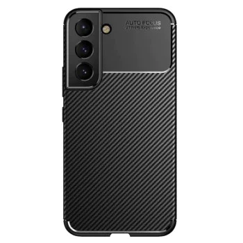 Калъф за Samsung Galaxy S21 FE 5G - CarbonFiber - Черен