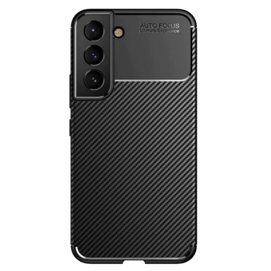 Калъф за Samsung Galaxy S21 FE 5G - CarbonFiber - Черен