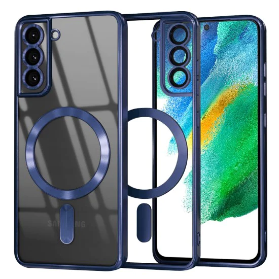 Калъф за Samsung Galaxy S21 FE 5G - Luxury Crystal MagSafe - Deep Blue