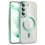 Калъф за Samsung Galaxy S21 FE 5G - Luxury Crystal MagSafe - Светло зелен
