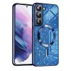 Калъф за Samsung Galaxy S21 FE 5G - Luxury Glitter MagSafe - Deep Blue