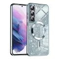 Калъф за Samsung Galaxy S21 FE 5G - Luxury Glitter MagSafe - Light Blue