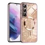 Калъф за Samsung Galaxy S21 FE 5G - Luxury Glitter MagSafe - Rose Gold