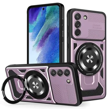 Калъф за Samsung Galaxy S21 FE 5G - RuggedCam - Лилав