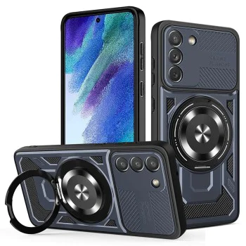 Калъф за Samsung Galaxy S21 FE 5G - RuggedCam - Син