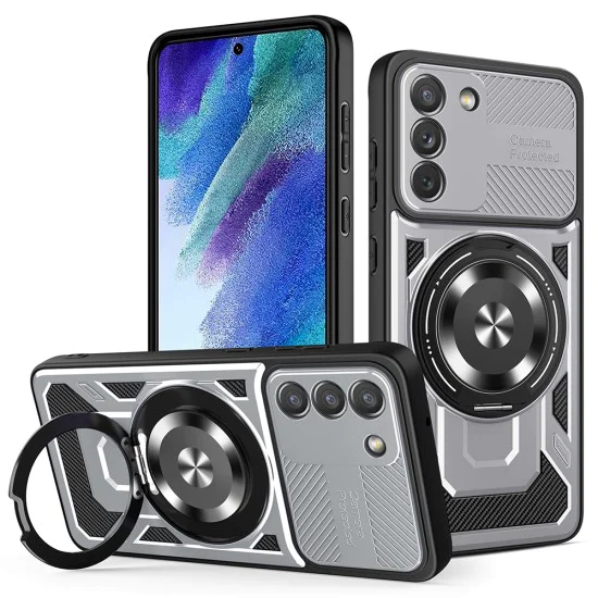 Калъф за Samsung Galaxy S21 FE 5G - RuggedCam - Сив