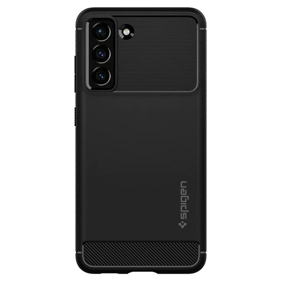 Калъф за Samsung Galaxy S21 FE 5G - Spigen - Rugged Armor - черен