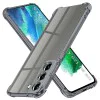 Калъф за Samsung Galaxy S21 FE 5G - Techsuit - Удароустойчив Clear Silicone - Опушено Черен
