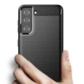 Калъф за Samsung Galaxy S21 Plus 5G - Carbon Silicone - Черен