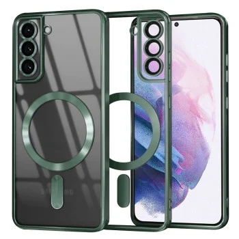 Калъф за Samsung Galaxy S21 Plus 5G - Luxury Crystal MagSafe - Deep Green