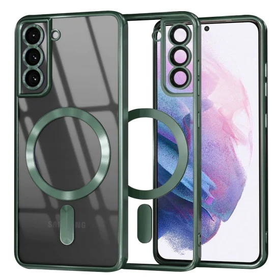 Калъф за Samsung Galaxy S21 Plus 5G - Luxury Crystal MagSafe - Deep Green