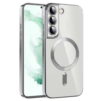 Калъф за Samsung Galaxy S21 Plus 5G - Luxury Crystal MagSafe - Сребрист