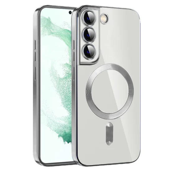 Калъф за Samsung Galaxy S21 Plus 5G - Luxury Crystal MagSafe - Сребрист