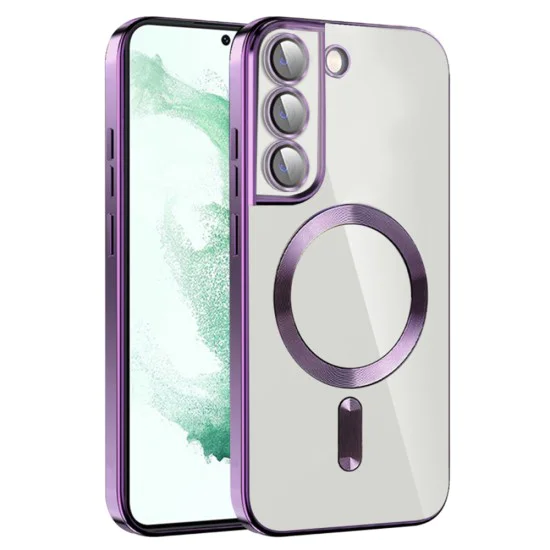 Калъф за Samsung Galaxy S21 Plus 5G - Luxury Crystal MagSafe - Светло лилав