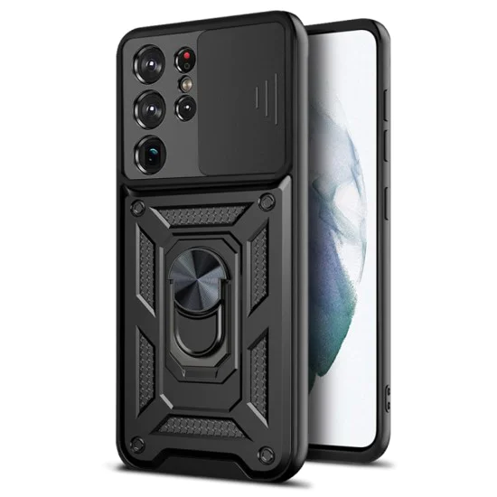 Калъф за Samsung Galaxy S21 Ultra 5G - CamShield Series - черен